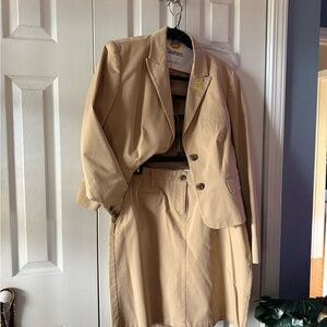 Victoria's Secret Beige Blazer and Skirt Set